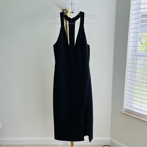 DO+BE Plunge Neck Halter Dress